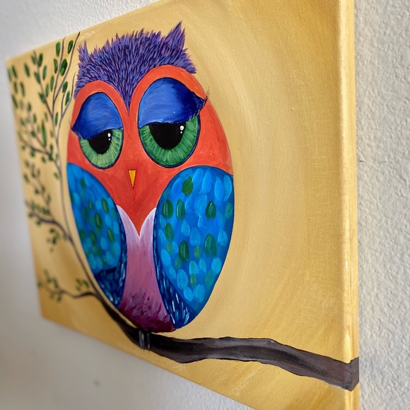 Owl painting - Picture 2 of 4